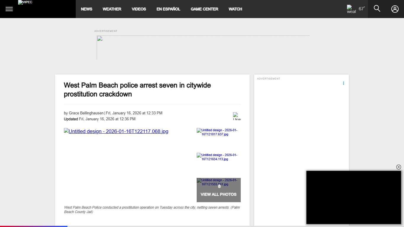 West Palm Beach police arrest seven in citywide prostitution crackdown