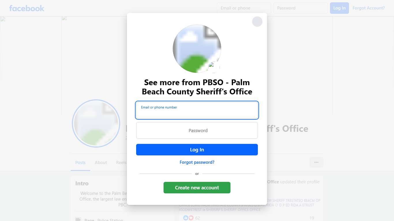 PBSO - Palm Beach County Sheriff's Office Facebook